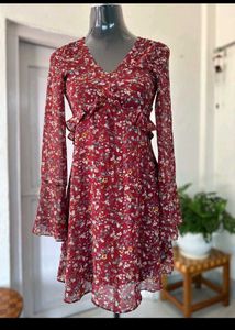 Floral Print Mini Dress