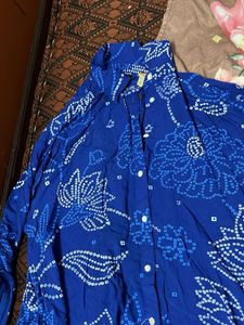 Blue Printed Shirt