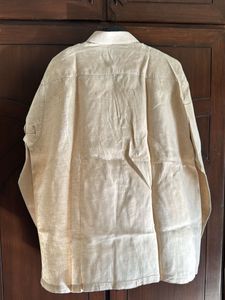 Linen Blend Button-Down Shirt