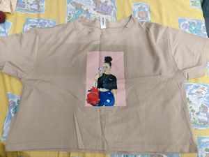 set of 2 crop boxy fit tee