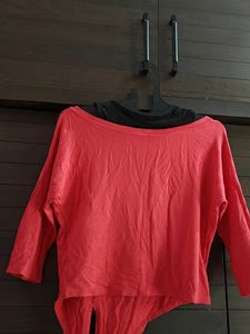 Coral Asymmetrical Top