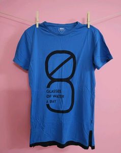 HRX Blue Graphic T-Shirt