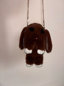 Cute Furry Bunny Sling Bag