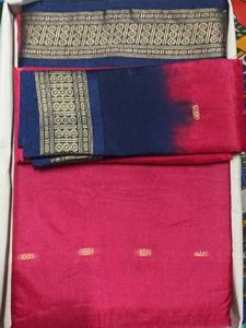 Red & Blue Saree