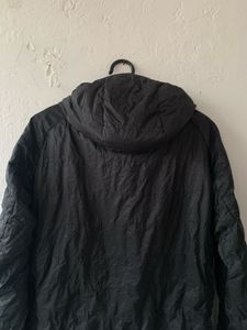 Black Hooded Puffer Jacket