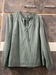 Elegant Olive Green Top