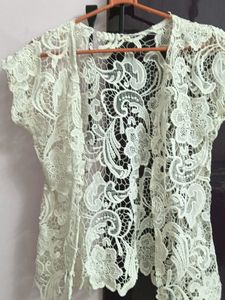 White Net Jecket For Women