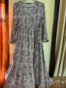 Paisley Print Midi Dress