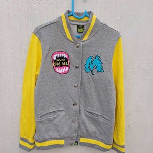 💛Yellow&amp; Grey Varsity Jack