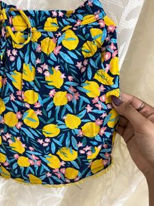 Printed Shorts With Elasticat