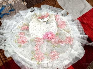 Cute White &amp; Pink Dress