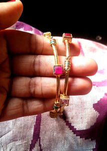 Gold-Plated Bangles (Set of 2)