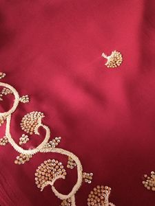 New Maroon Saree