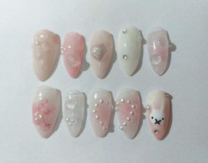 Press On Nails(Miffy&#39;s Milk Bath)🐰🥛🍥💕