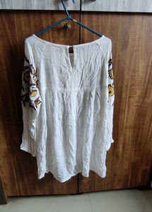 Boho Embroidered Tunic / Summer Top