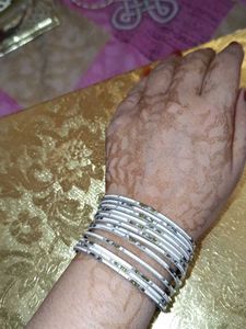 White Metal Bangles
