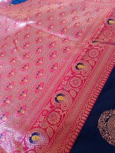 Black Pure Silk Saree