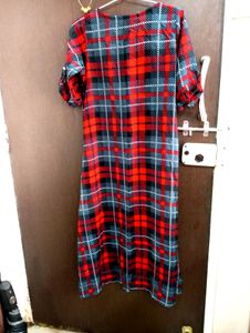 Plaid Print dress ya kurta