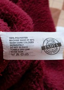 Insense Women Maroon Fleece Hoodie Sweatshirt