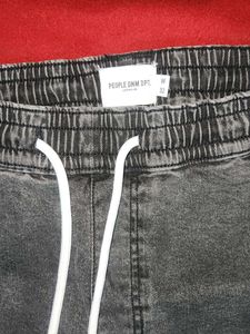 PEOPLE DNM DPT. Denim Joggers - Acid Wash Style