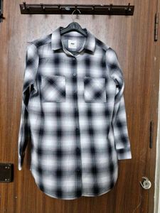 Black And White Checkered Shirt , Full Sleeves