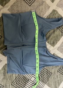 Grey Zip-Front Sports Bra