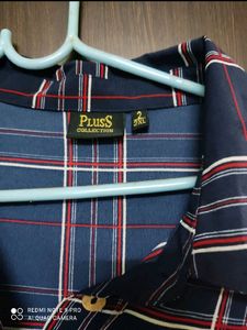 Checked Collar Style Dress