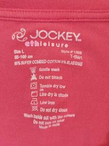 Pink Jockey V-Neck T-Shirt