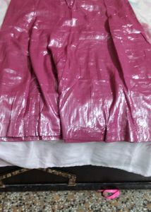 Net Saree Embroidered With Blouse Nd Peticot