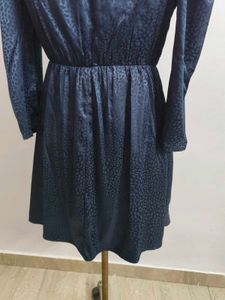 Navy Satin Dress(Fixed Price)