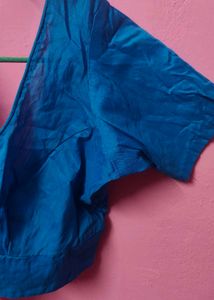 🔵 Elegant Blue Blouse