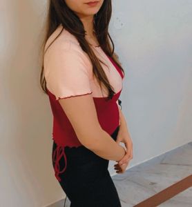 Maroon Pink Check