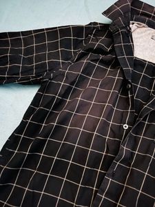 Black Casual Ether Shirt , Size :M