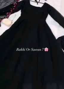 Elegant Black Ethnic Gown