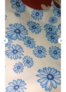 Stylish Blue Floral Tank Top