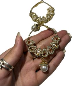 Cute Rhinestone Hoop Earrings