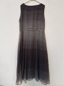 Brown Striped Gown