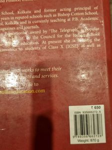 FRANK ISC Economics Class XI Textbook