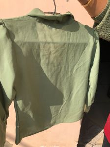 Top For Girls Semi New Untouched Colour Sea Green