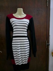 Striped Knit Dress