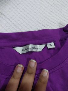 Purple T-Shirt Dress