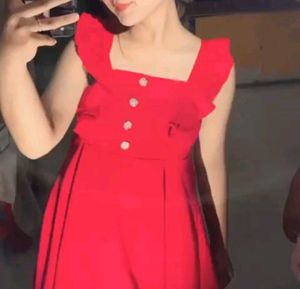 Red Ruffle Dress