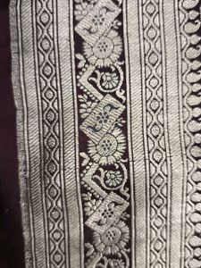 Vintage Silk Floral Fabric