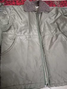 Khaki Puffer Jacket