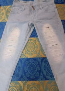 Ripped Light Wash Jeans