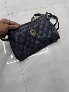 Black Quilted Crossbody Bag