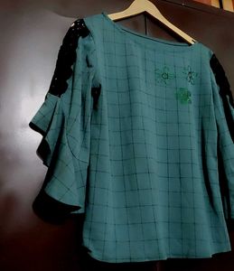 Sea Green Top For Girl Or Women 34 Bust