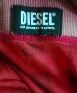 Diesel Red Plaid Boxer Briefs
