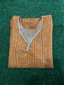 Pack Of 2 Girls Bandhani Short Kurtis