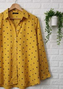 Yellow Star Print Shirt